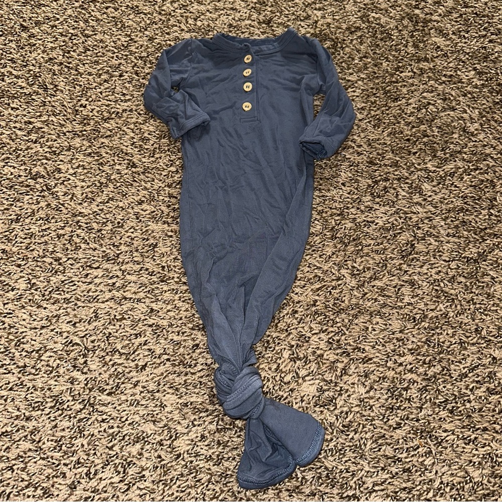Growing Sweetpeas Navy Kids Sleep Sack with Button Accents